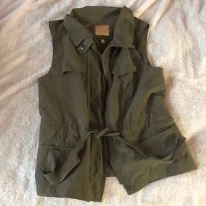 Green Navy jacket-vest